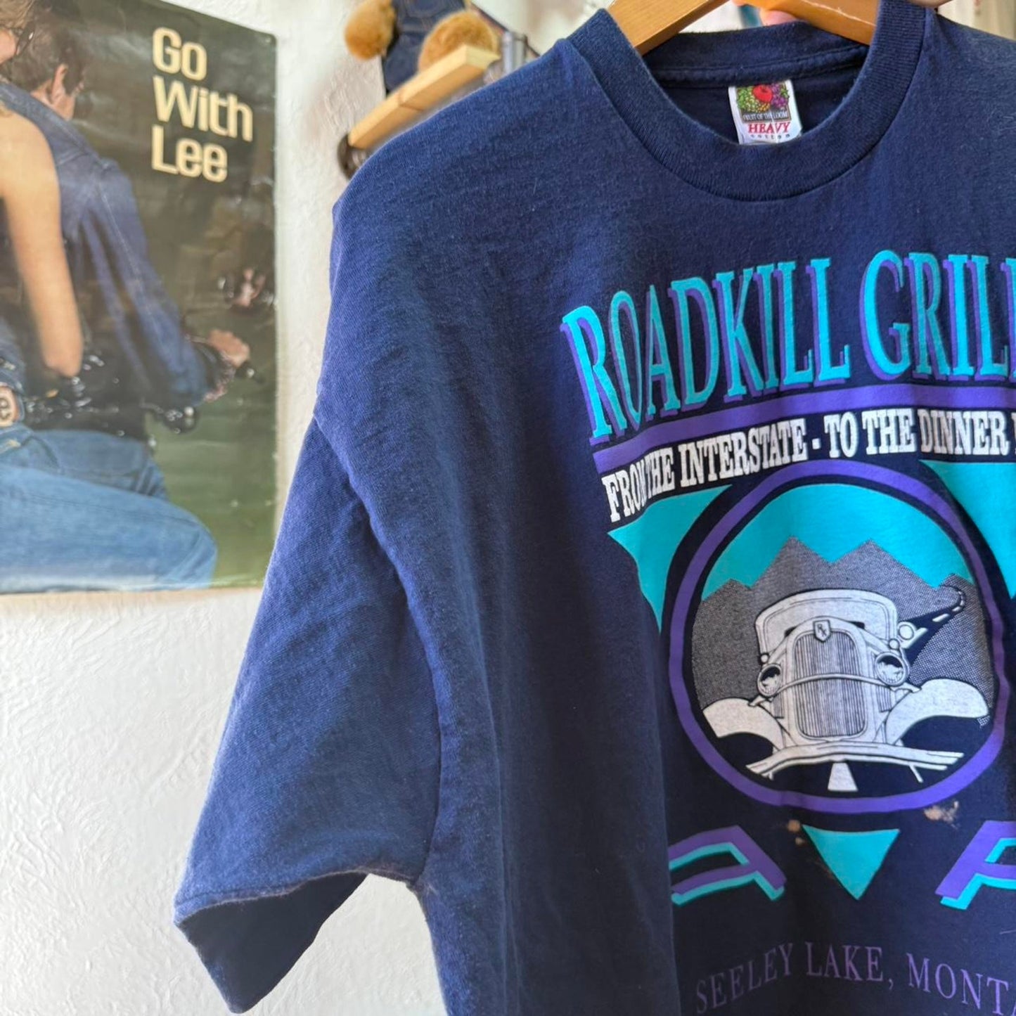 Vintage 90s Road Kill Cafe Humor T-Shirt - XX-Large