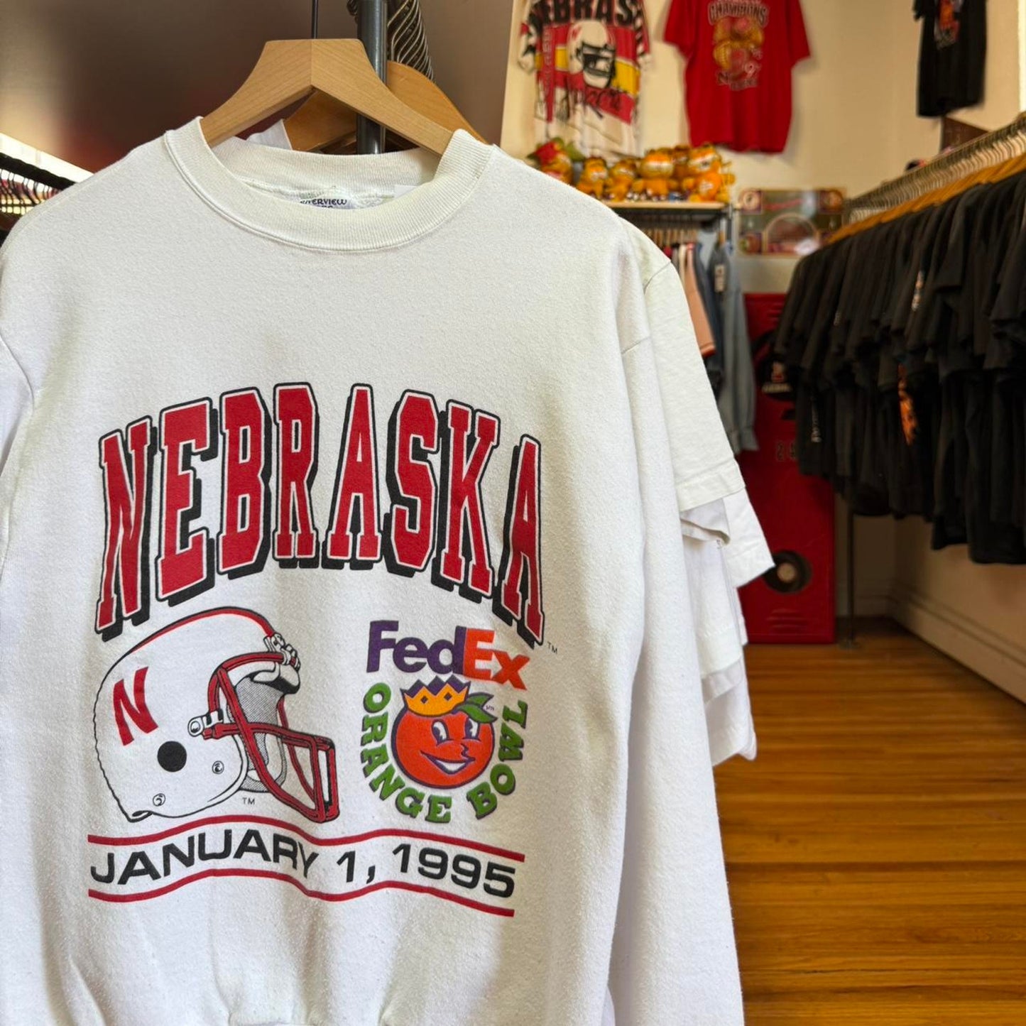 Vintage 90s Nebraska Huskers FedEx Orange Bowl Crewneck