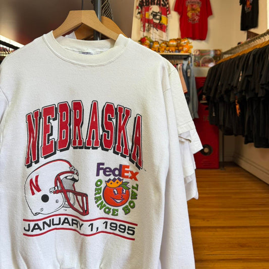 Vintage 90s Nebraska Huskers FedEx Orange Bowl Crewneck