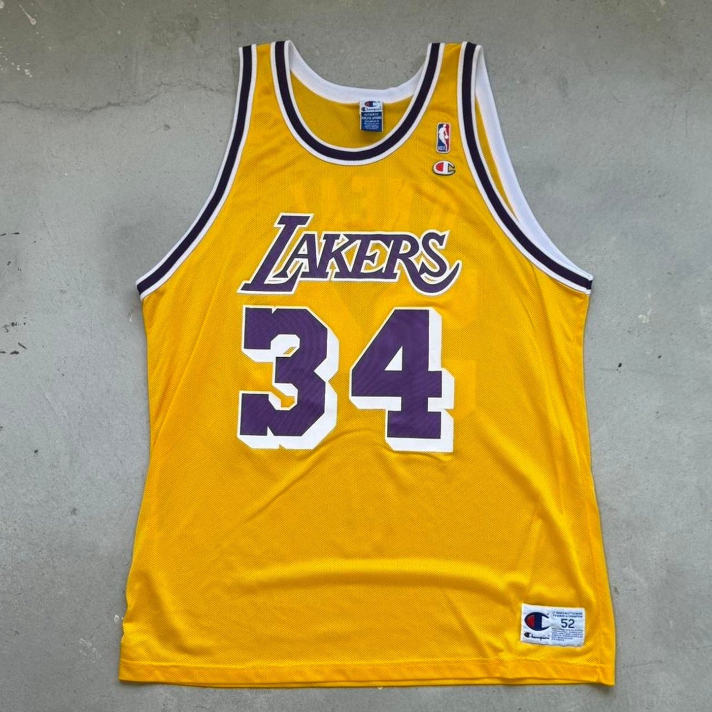 Vintage 90s Shaquielle O’Neil Shaq Lakers Champion Jersey - X-Large
