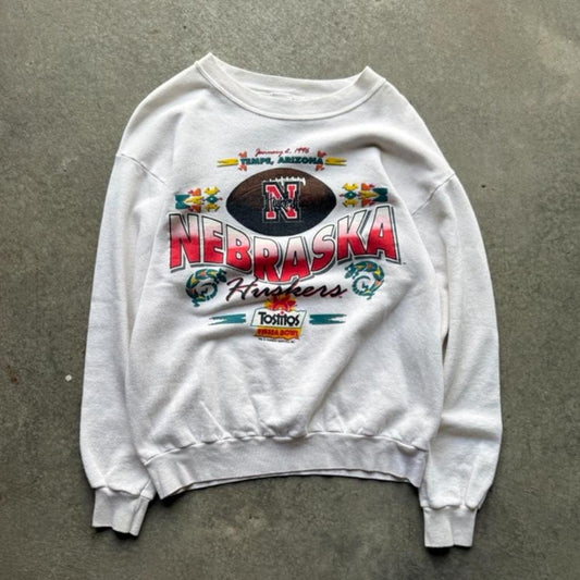 Vintage 90s Nebraska Huskers Tostitos Bowl Crewneck - Large