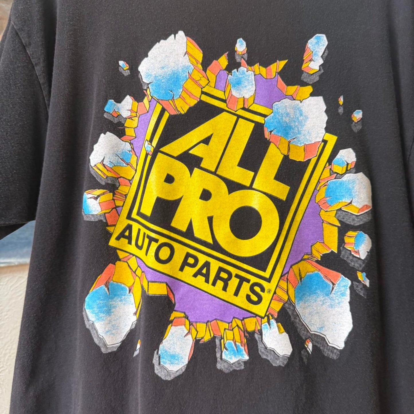 Vintage 90s All Pro Auto Parts Break Through T-Shirt - X-Large