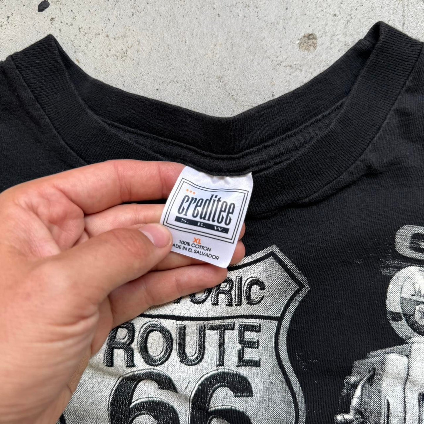 Vintage 90s Route 66 Car All Over Print T-Shirt - X-Large