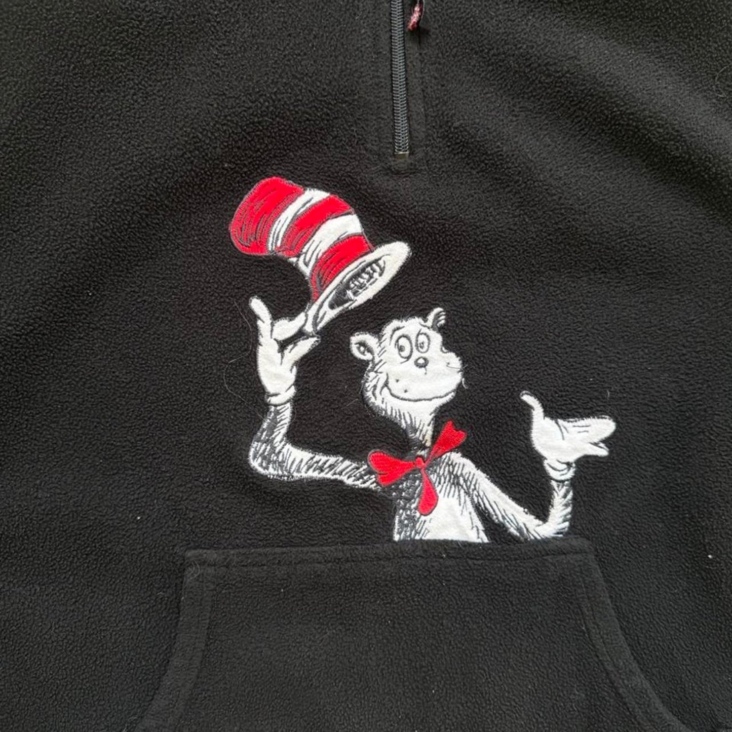 Vintage 90s Dr Seuss Cat in the Hat Fleece Hoodie - X-Large