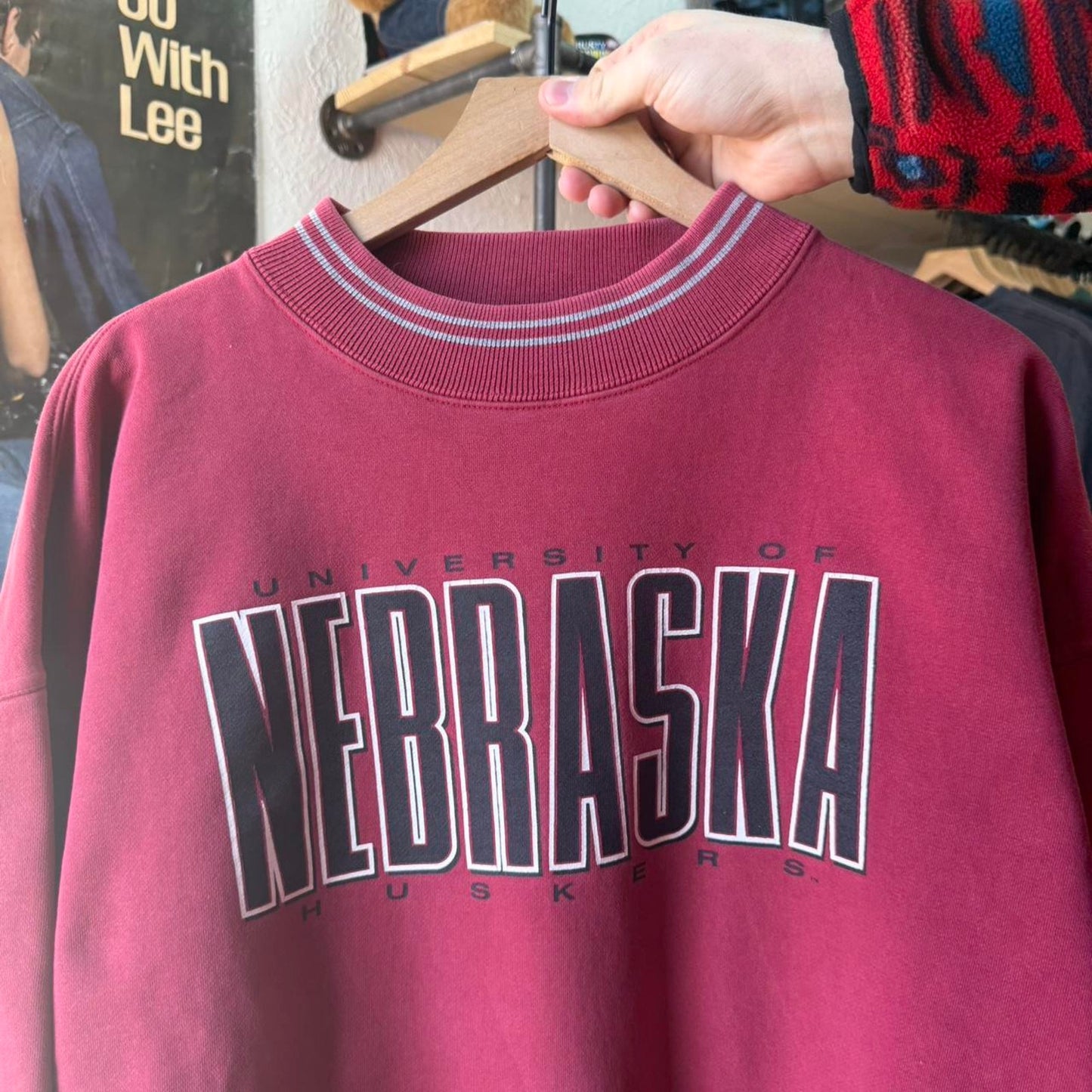 Vintage 90s Nebraska Huskers Spell Out Crewneck - XX-Large
