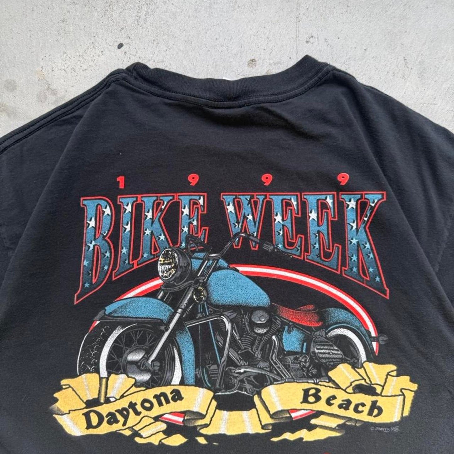 Vintage 1999 Daytona Beach Bike Week Motorcycle Biker T-Shirt - X-Large