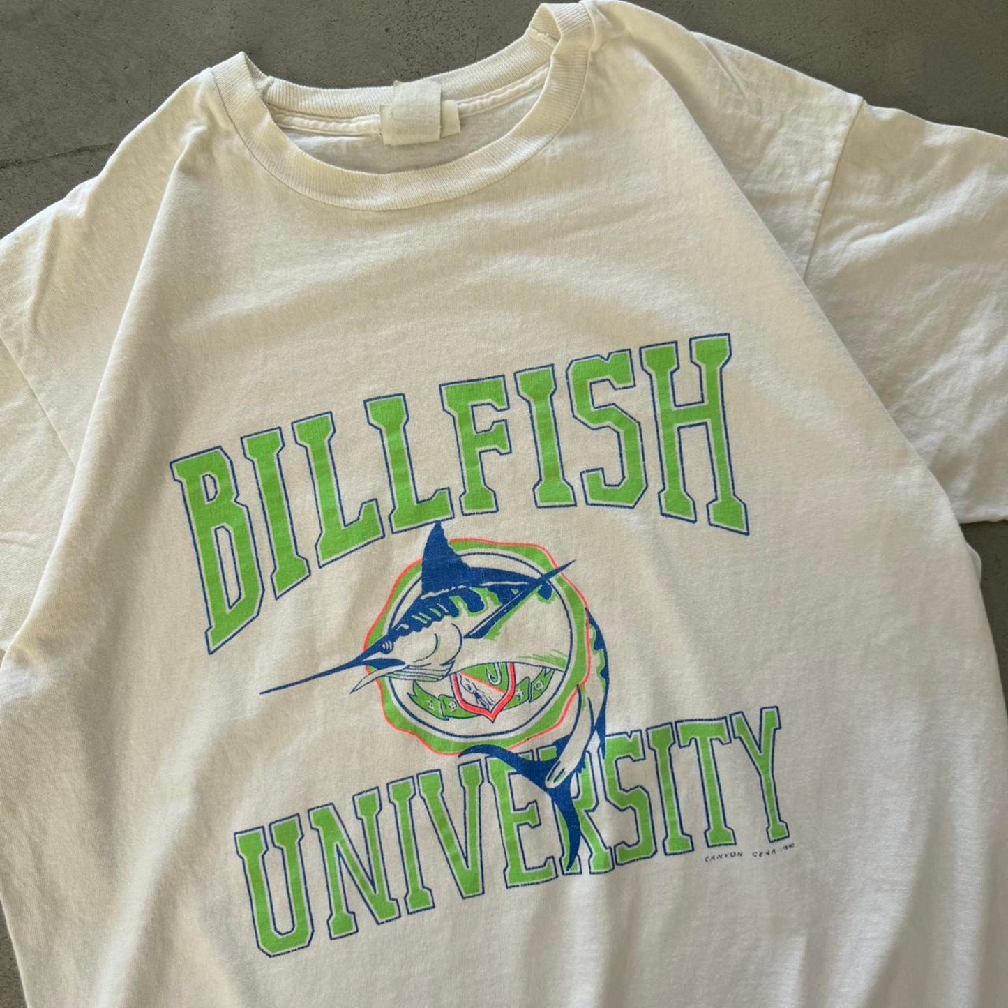 Vintage 90s Billfish University Animal T-Shirt - X-Large