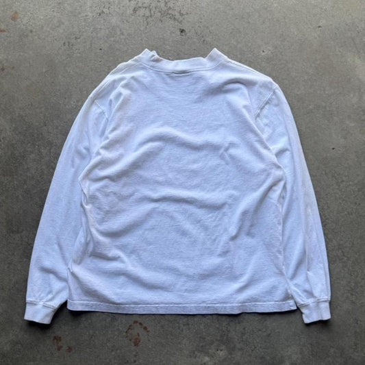Vintage 90s Nebraska Huskers adidas Mockneck T-Shirt - Large