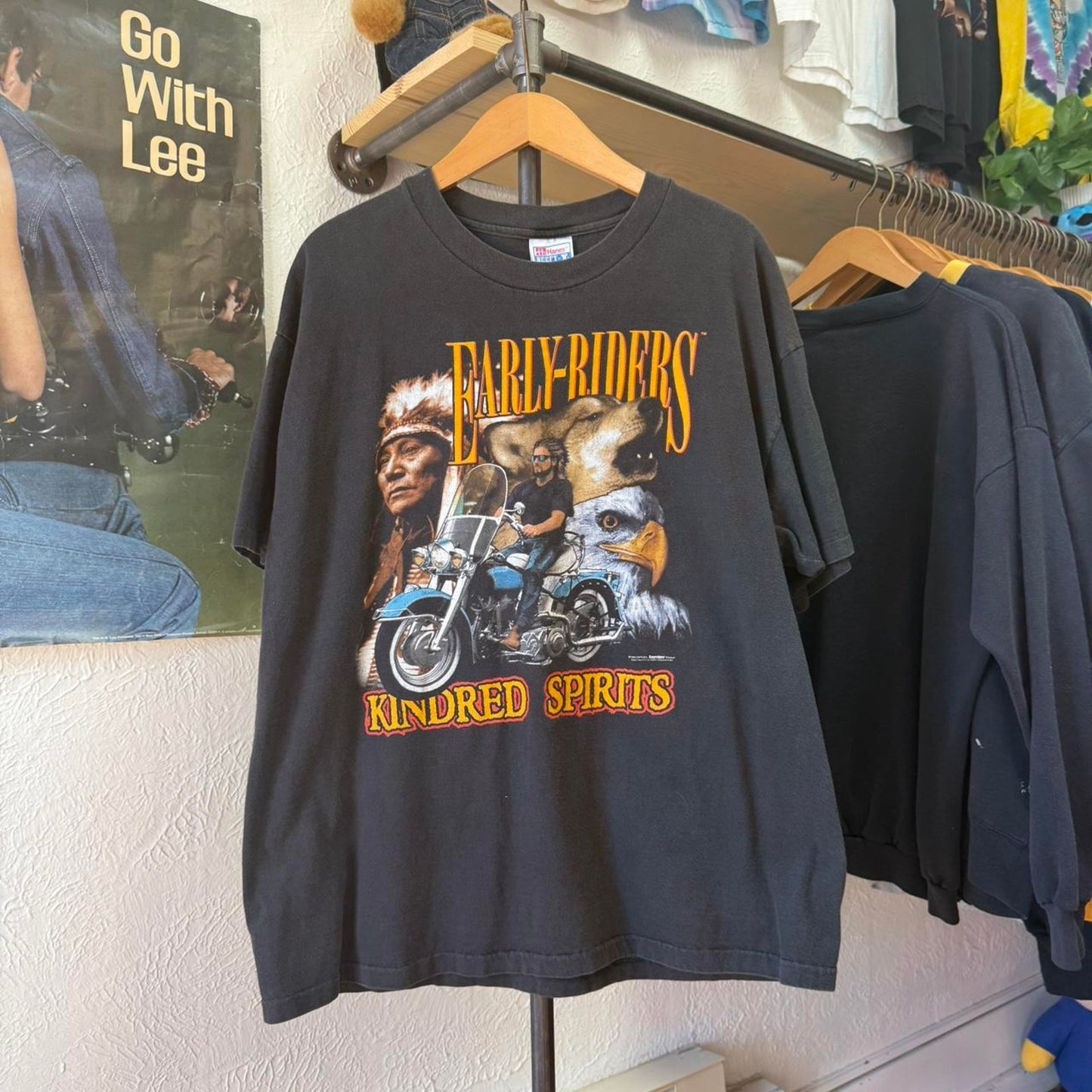 Vintage 90s Early Riders Kindred Spirits Harley Biker T-Shirt - X-Large