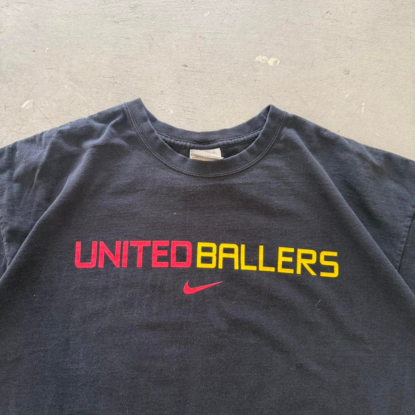 Vintage 90s Nike United Ballers Center Swoosh T-Shirt - X-Large