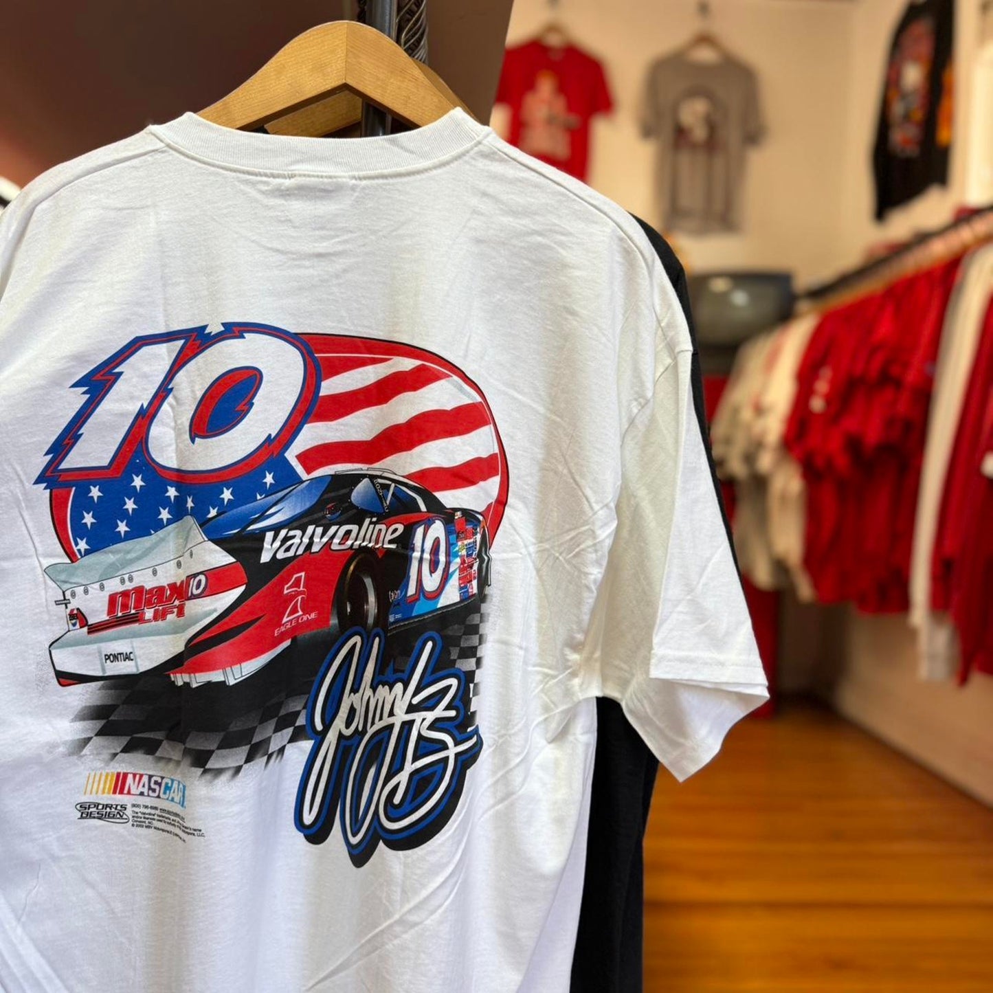 Vintage 90s Johnny Benson NASCAR Racing Racecar T-Shirt - X-Large