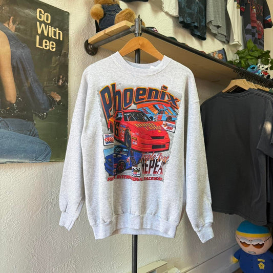 Vintage 90s Phoenix Raceway NASCAR Racing Crewneck - Large
