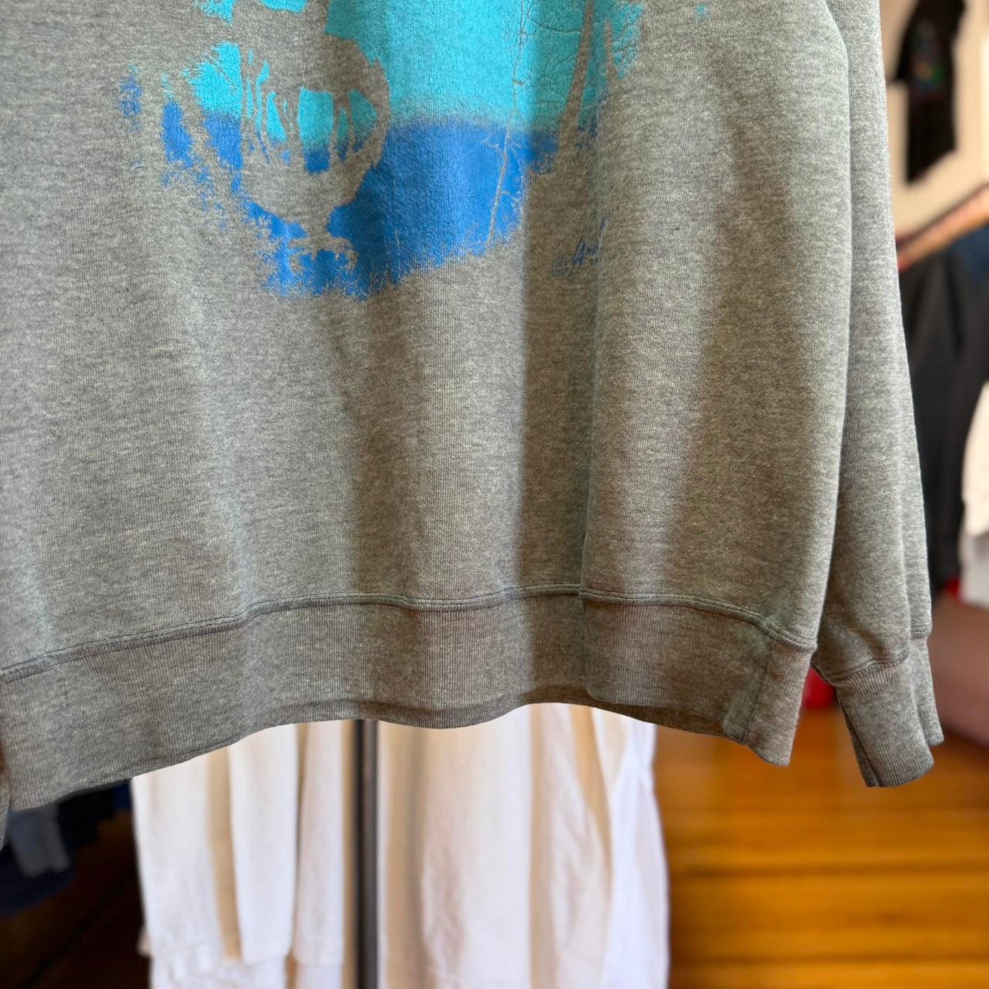 Vintage 90s Deer Animal Nature River Crewneck - Large