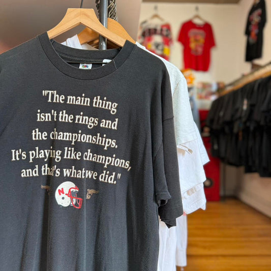 Vintage 90s Nebraska Huskers  Like Champions Helmet T-Shirt