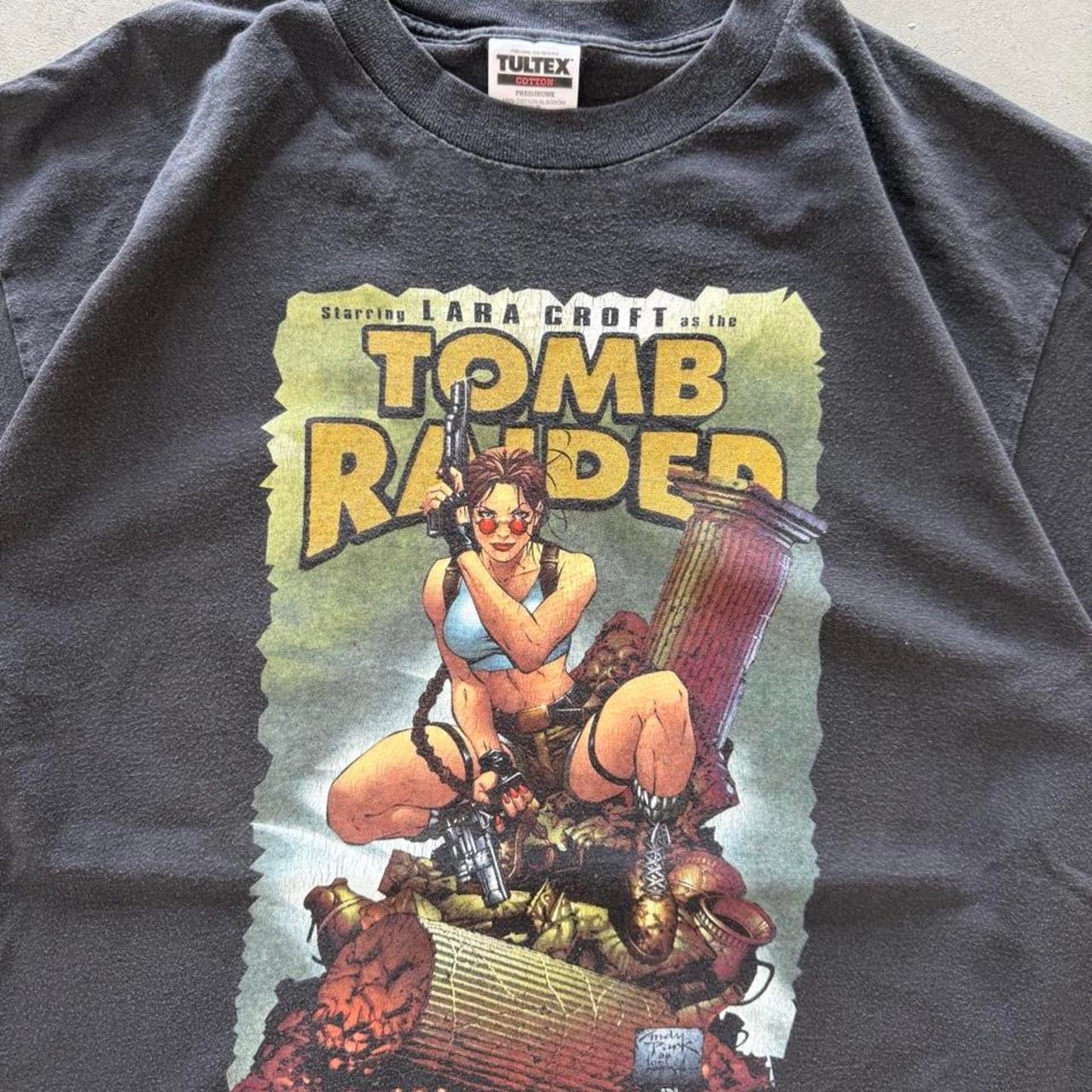 Vintage 90s Tomb Raider Lara Croft Comic T-Shirt - X-Large