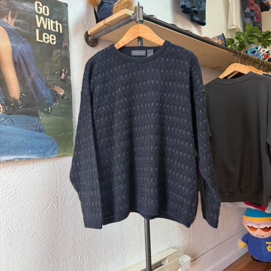 Vintage 90s Patterned Van Heusen Sweater - Large