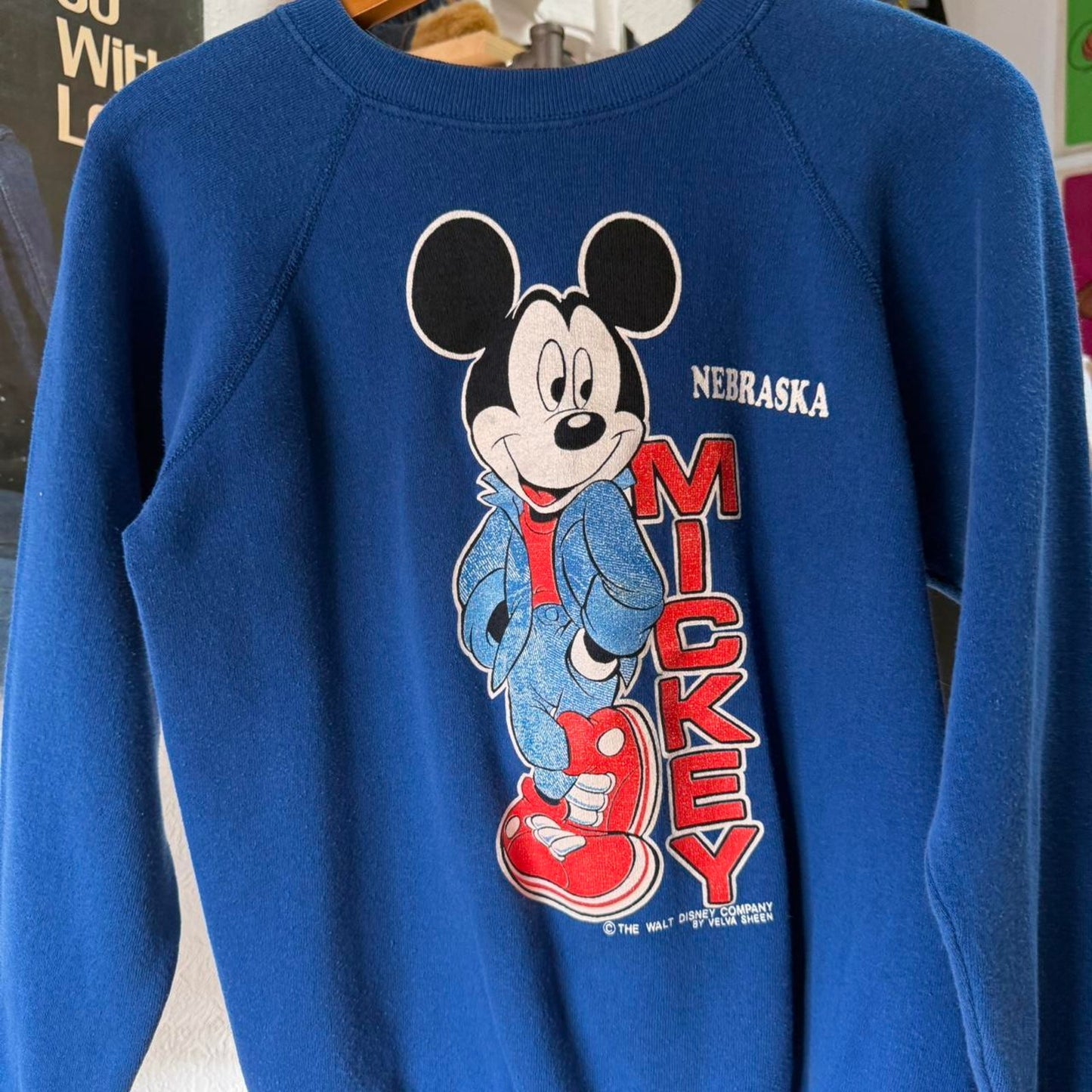 Vintage 90s Mickey Mouse Disney Cartoon Crewneck - Small