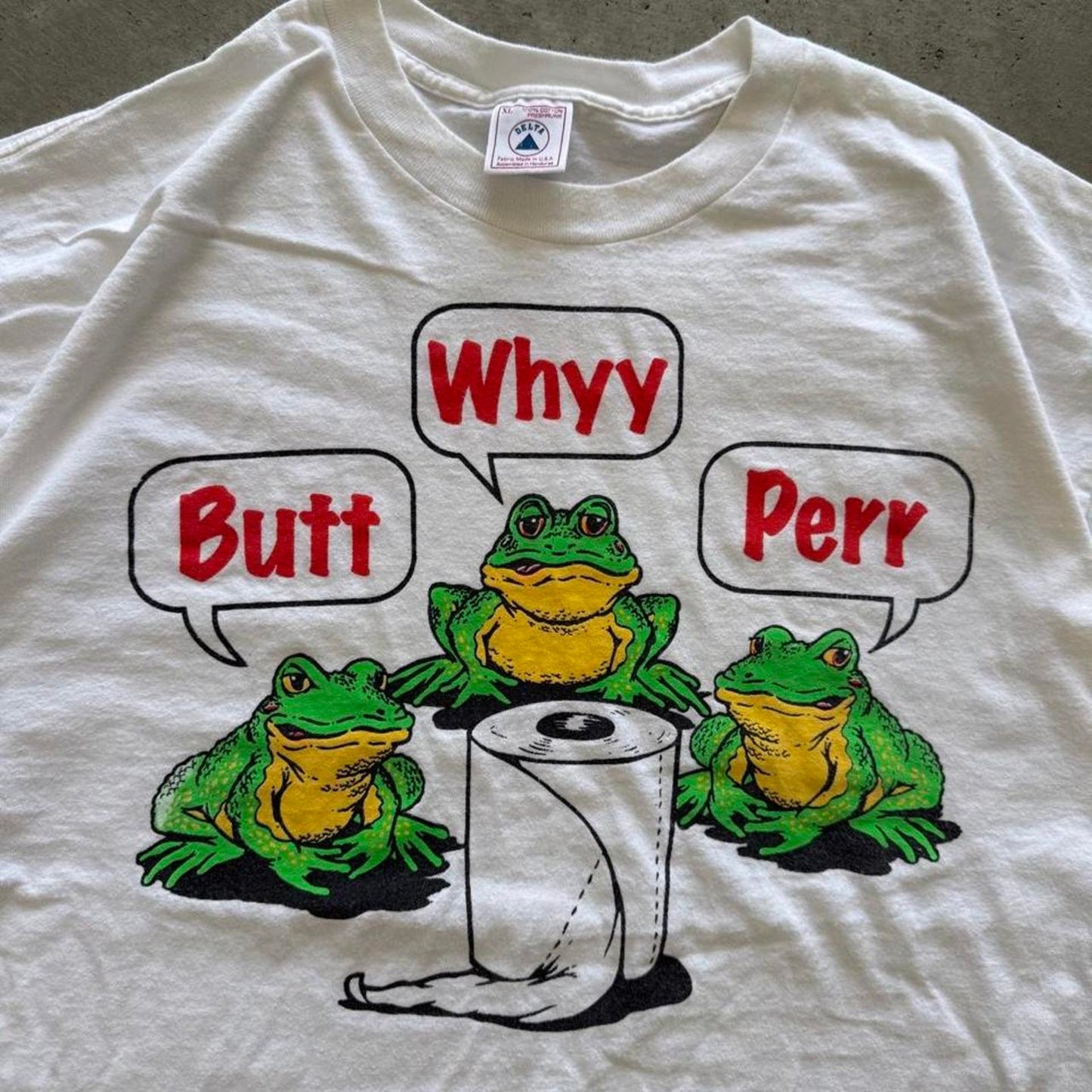 Vintage 90s Butt Whyy Perr Budweiser Parody T-Shirt - X-Large