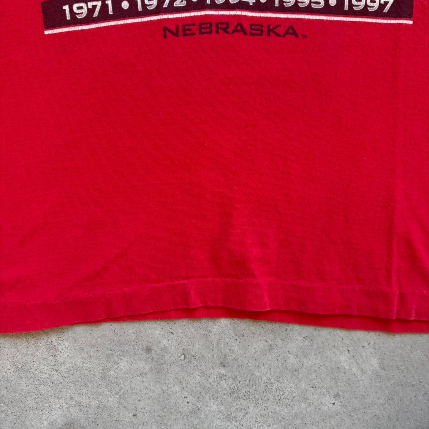 Vintage 1997 Nebraska Huskers Champions T-Shirt - Large