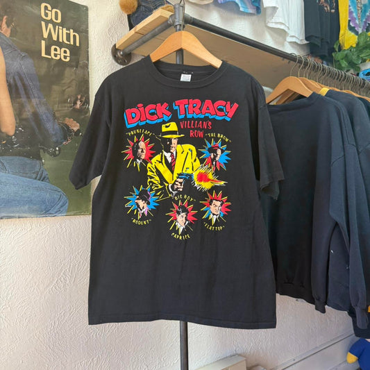 Vintage 90s Dick Tracy Villians Row TV Show Disney T-Shirt - Large