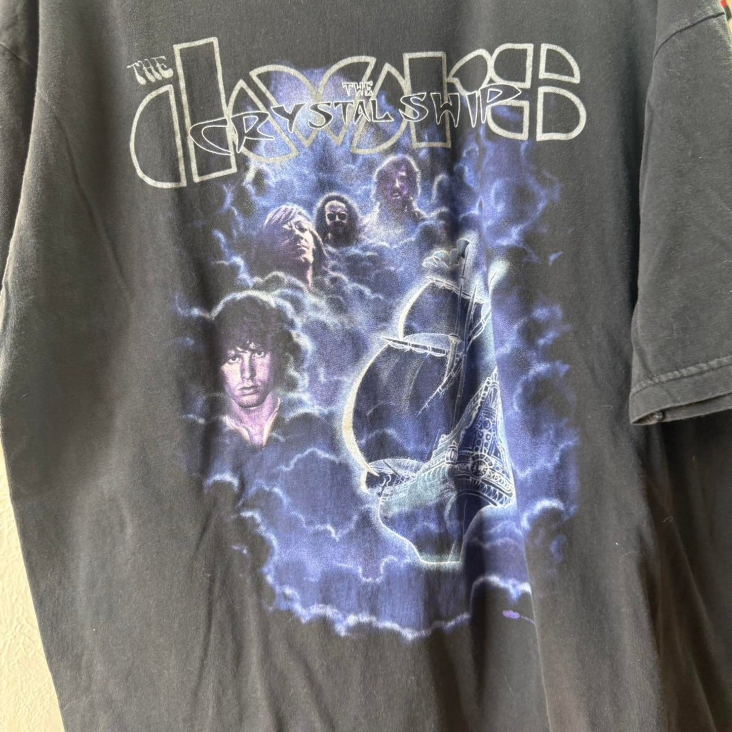 Vintage 90s Crystal Ship The Doors Band T-Shirt - X-Large
