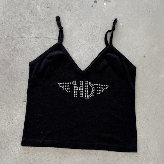 Vintage 90s Harley Davidson Studded Logo Tank Top - X-Large (W)