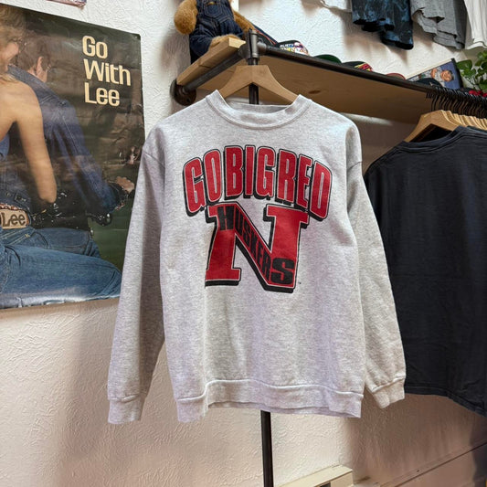 Vintage 90s Nebraska Go Big Red Huskers Crewneck - Large