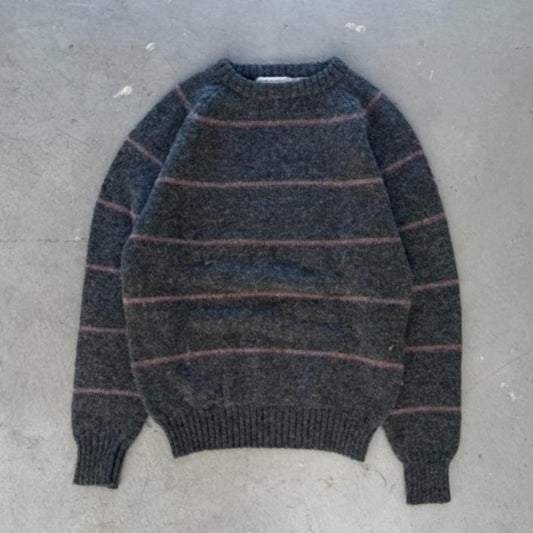 Vintage 90s Striped Sweater - Medium