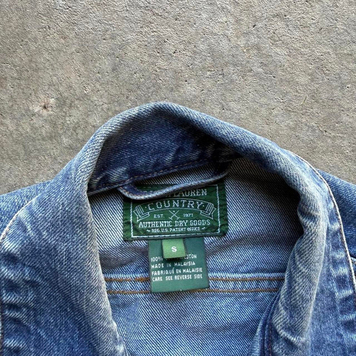 Vintage Polo Ralph Lauren Country Denim Jacket - Small