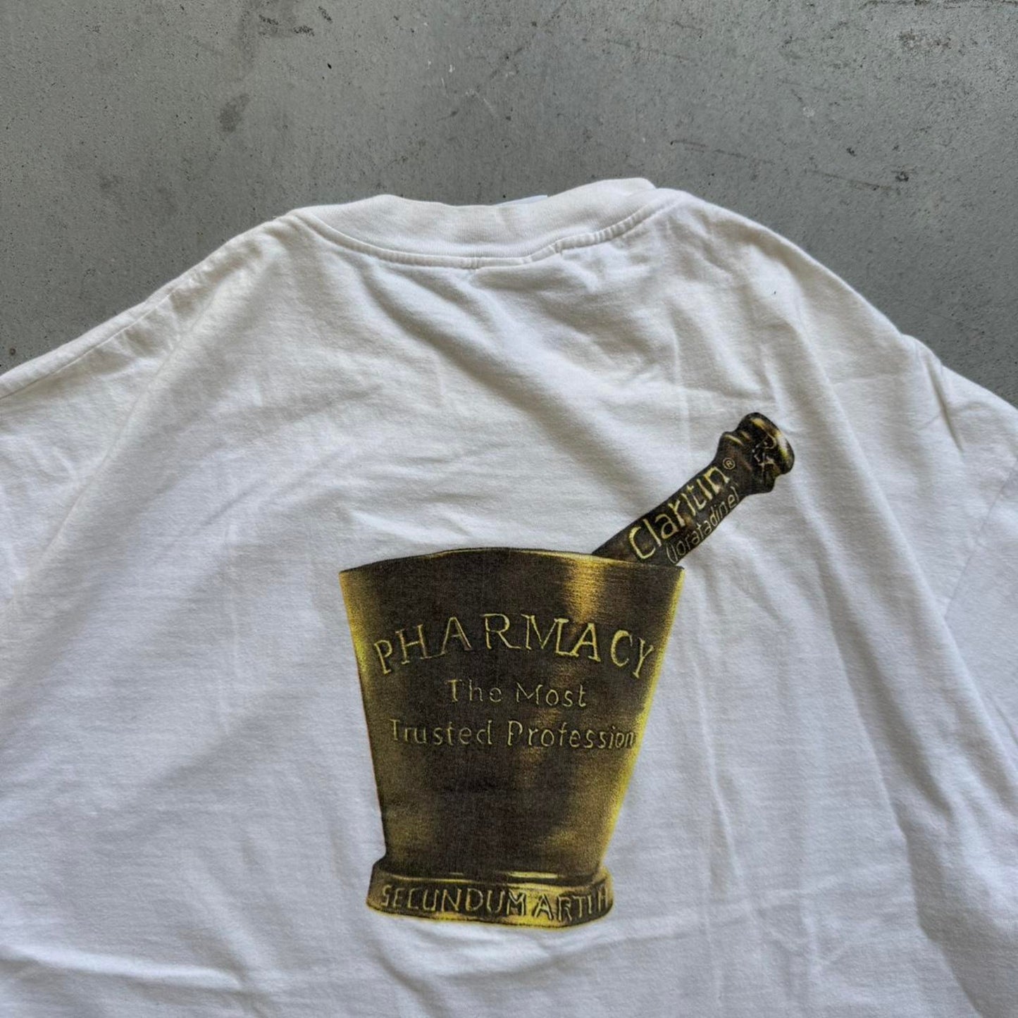 Vintage 90s Claritin Pharmacy Medical Medicine T-Shirt - X-Large