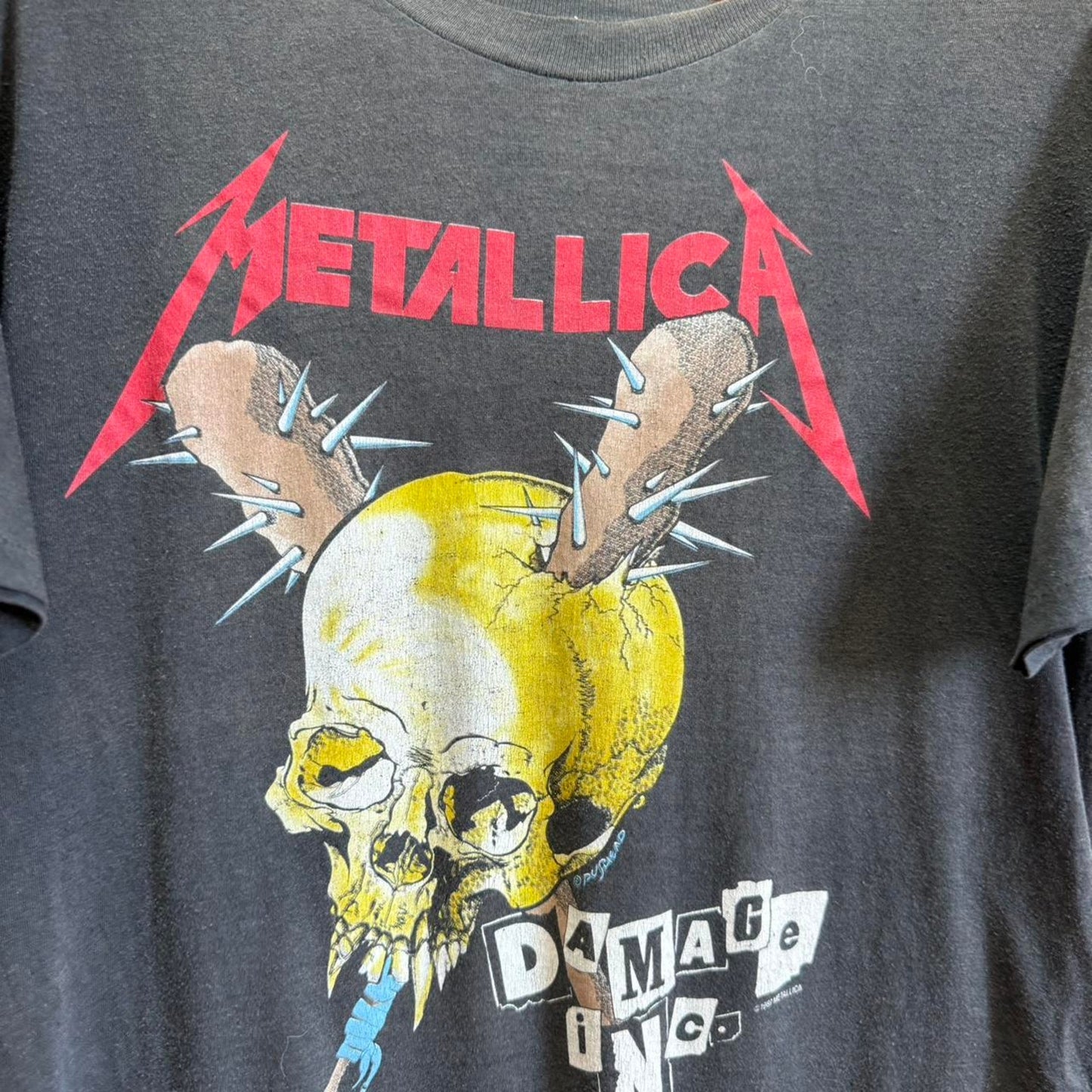 Vintage 90s Metallica Damage Inc Pushead Band T-Shirt