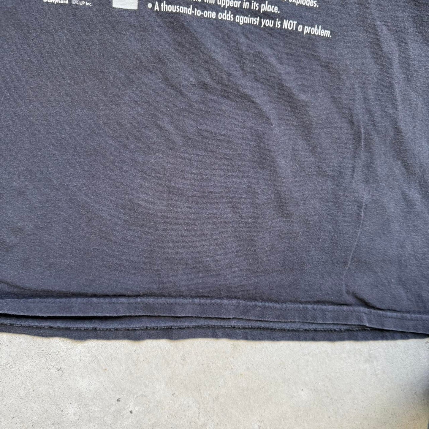 Vintage Y2K Video Game Text Humor T-Shirt - Large