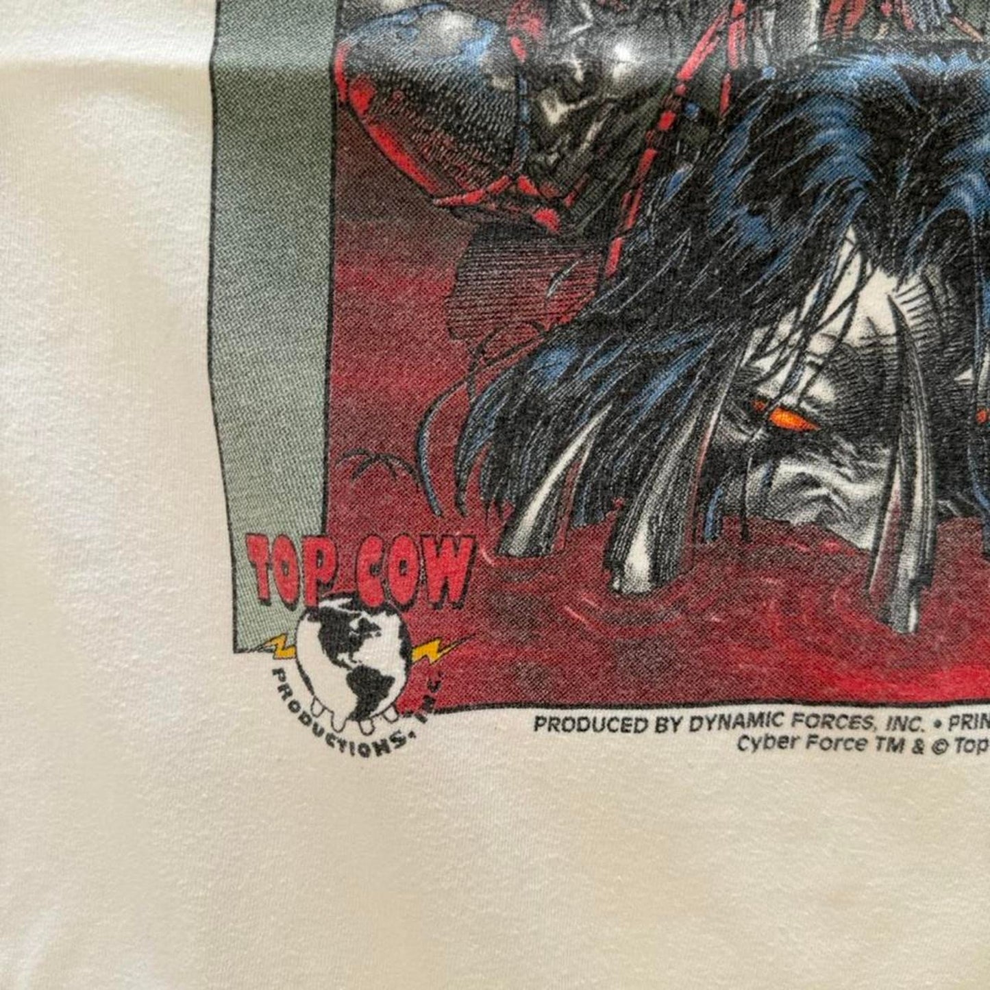 Vintage 90s Cyber Force Marvel Comic T-Shirt - X-Large
