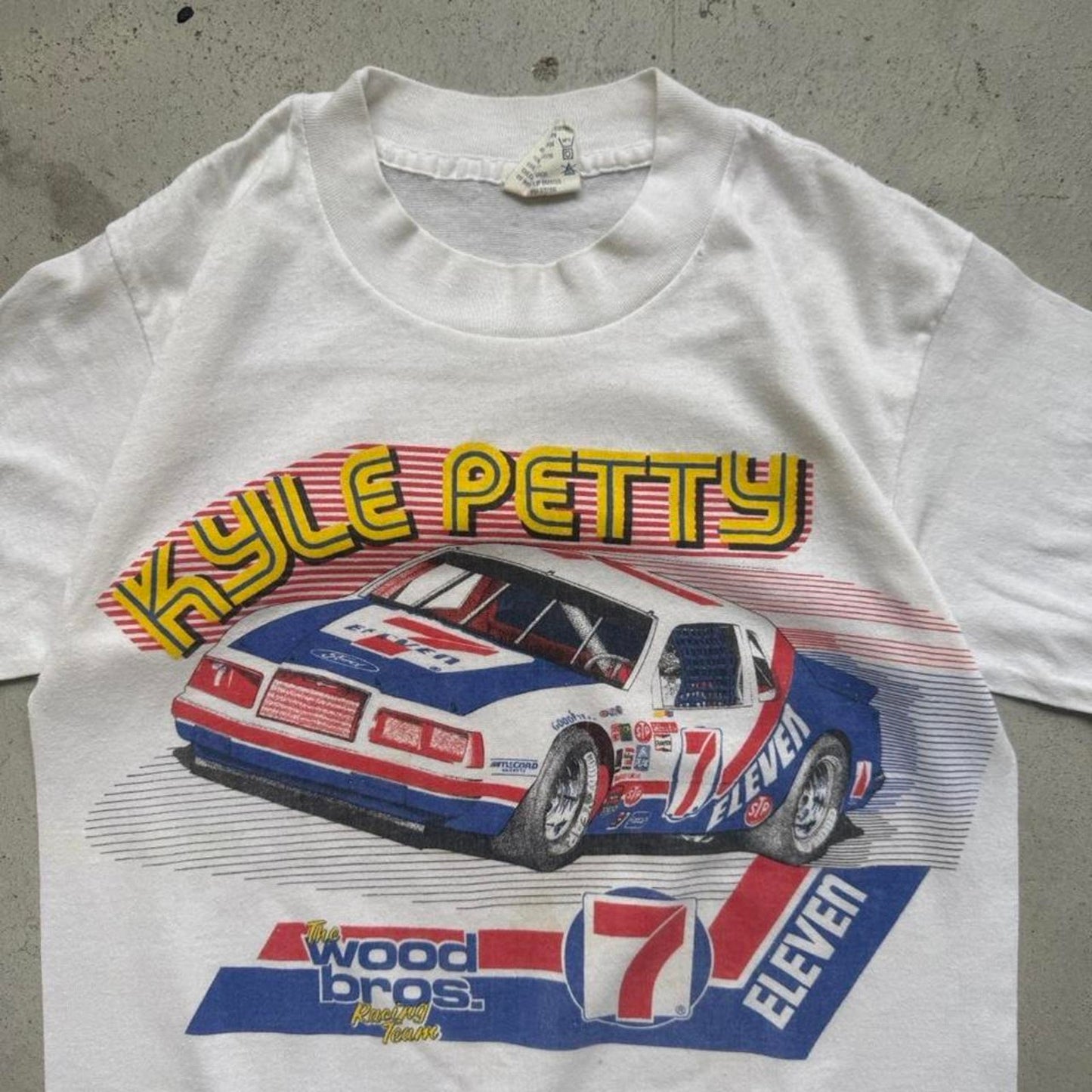 Vintage 80s Kyle Petty NASCAR Racing T-Shirt - Small