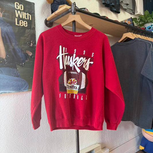 Vintage 90s Huskers Football Tostitos Bowl Crewneck - Large
