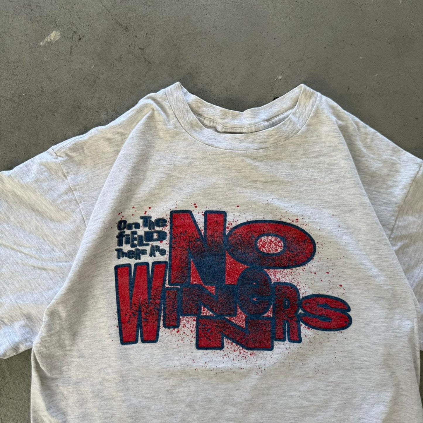 Vintage 90s Nike No Winners Only Survivors T-Shirt - X-Large
