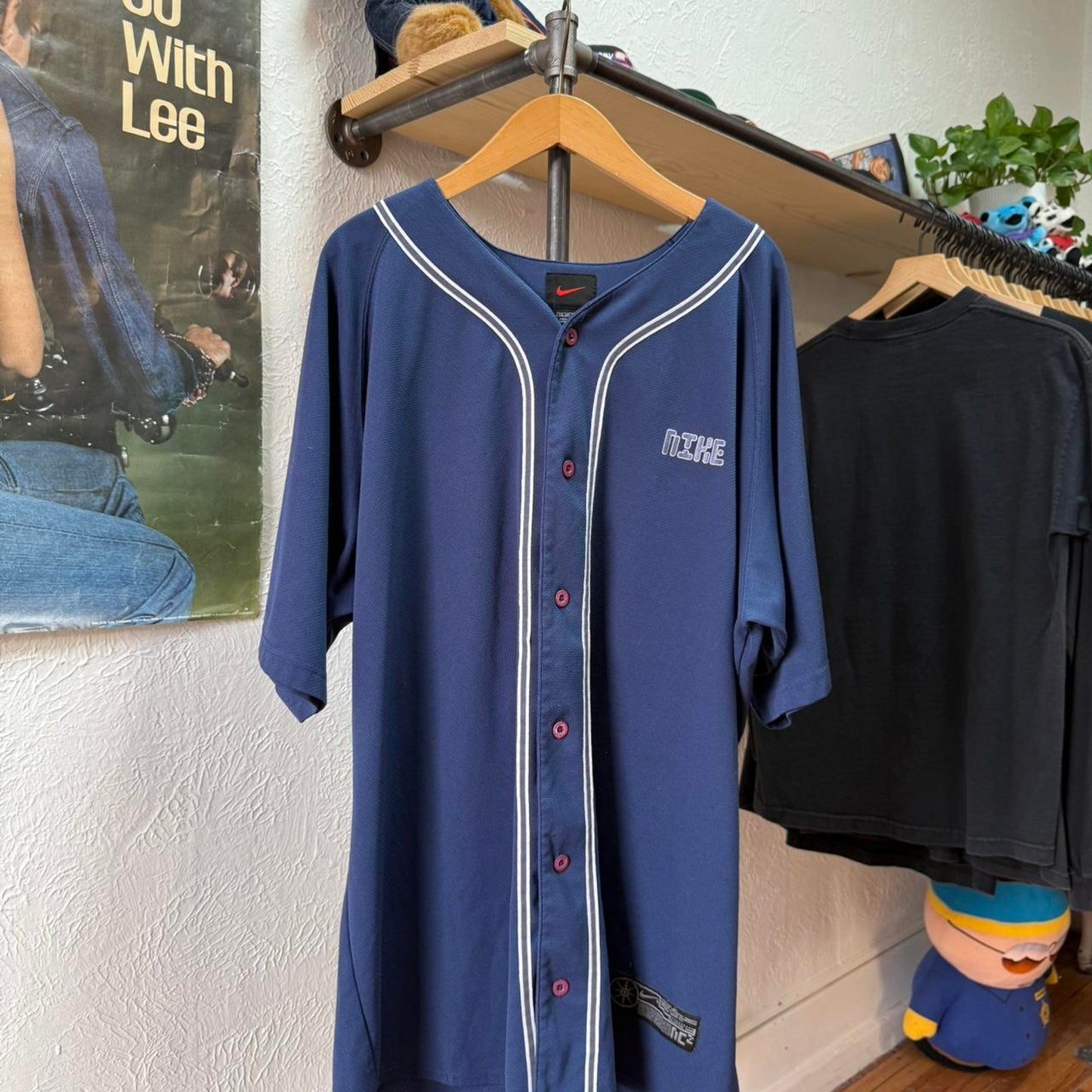 Vintage 90s Nike Baseball Style Jersey - XX-Large
