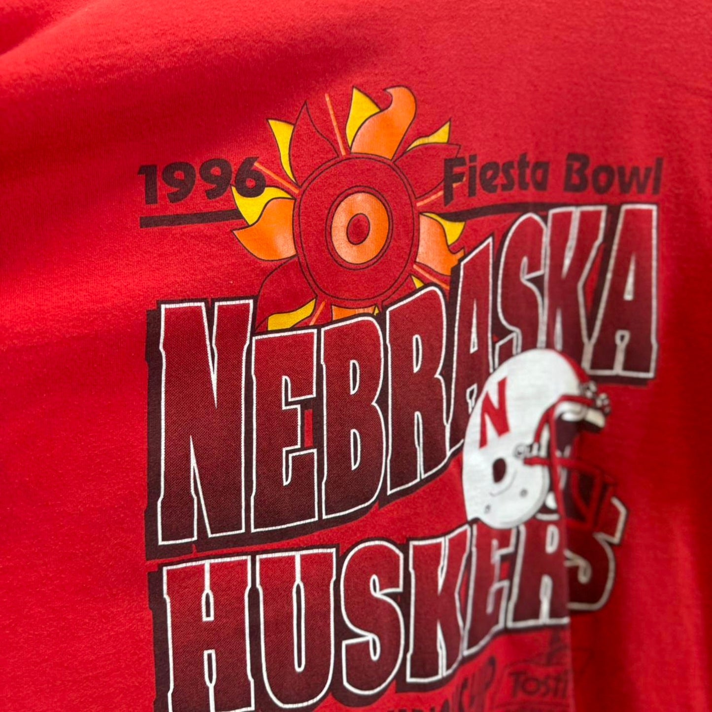 Vintage 1996 Nebraska Huskers Fiesta Bowl Football T-Shirt - XX-Large