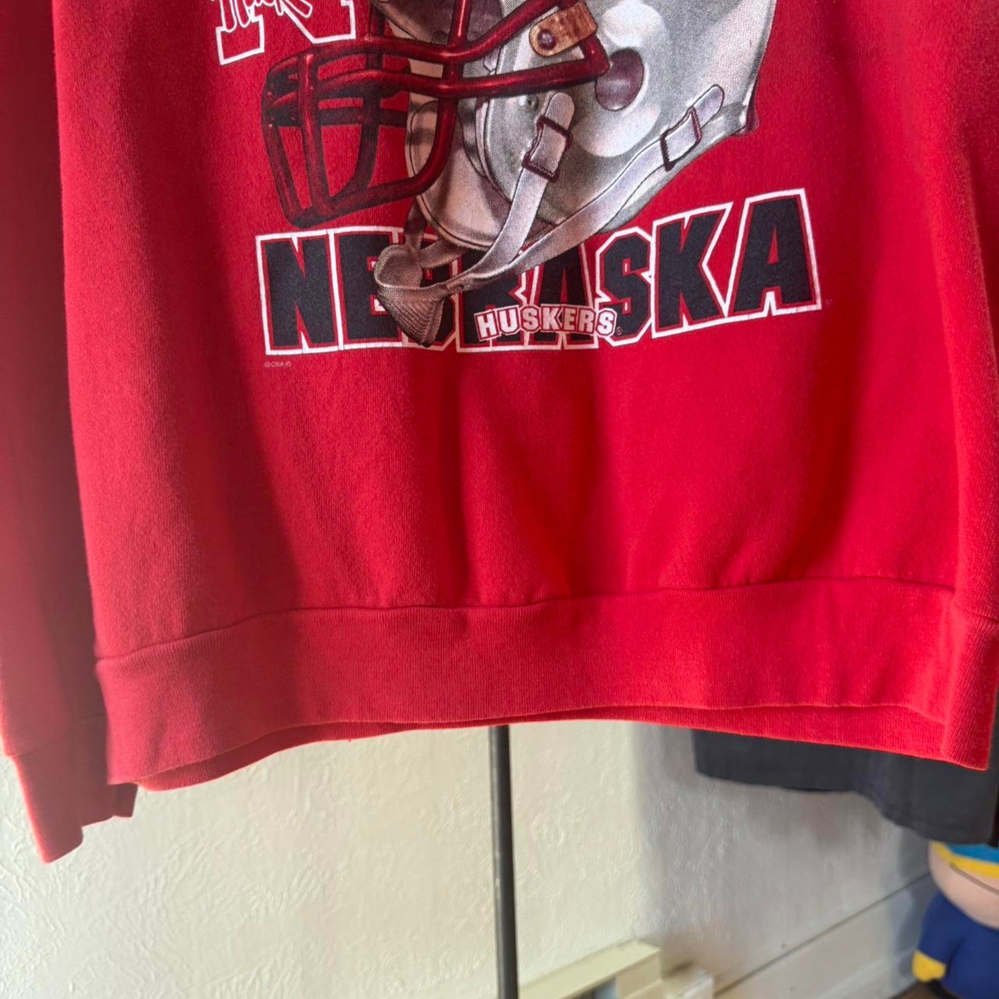 Vintage 1997 Nebraska Huskers Helmet Champions Crewneck - X-Large