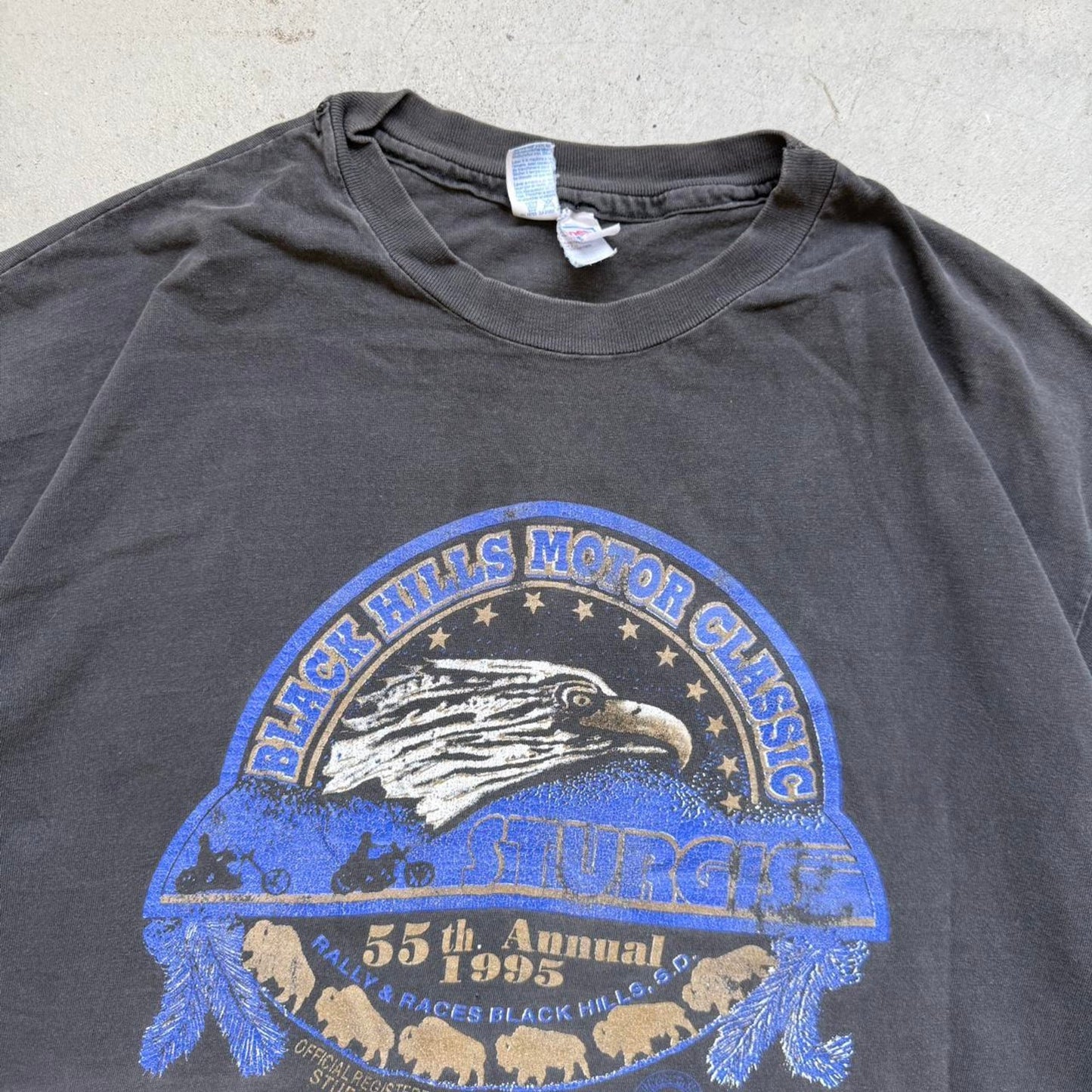 Vintage 90s Black Hills Motorcycle Rally Biker Harley T-Shirt - XX-Large