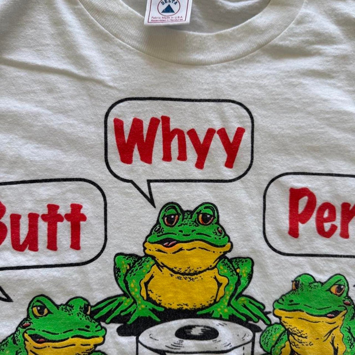 Vintage 90s Butt Whyy Perr Budweiser Parody T-Shirt - X-Large