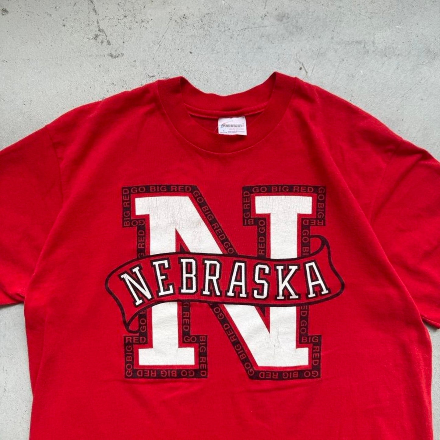 Vintage 90s Nebraska Huskers N T-Shirt - Large