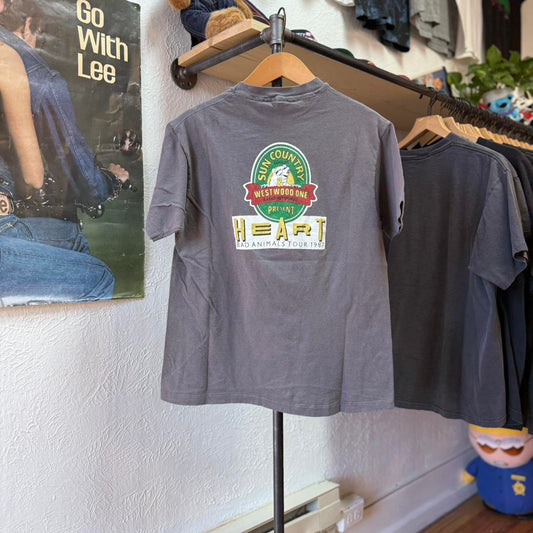 Vintage 80s Heart Bad Animals Tour Band T-Shirt - Large