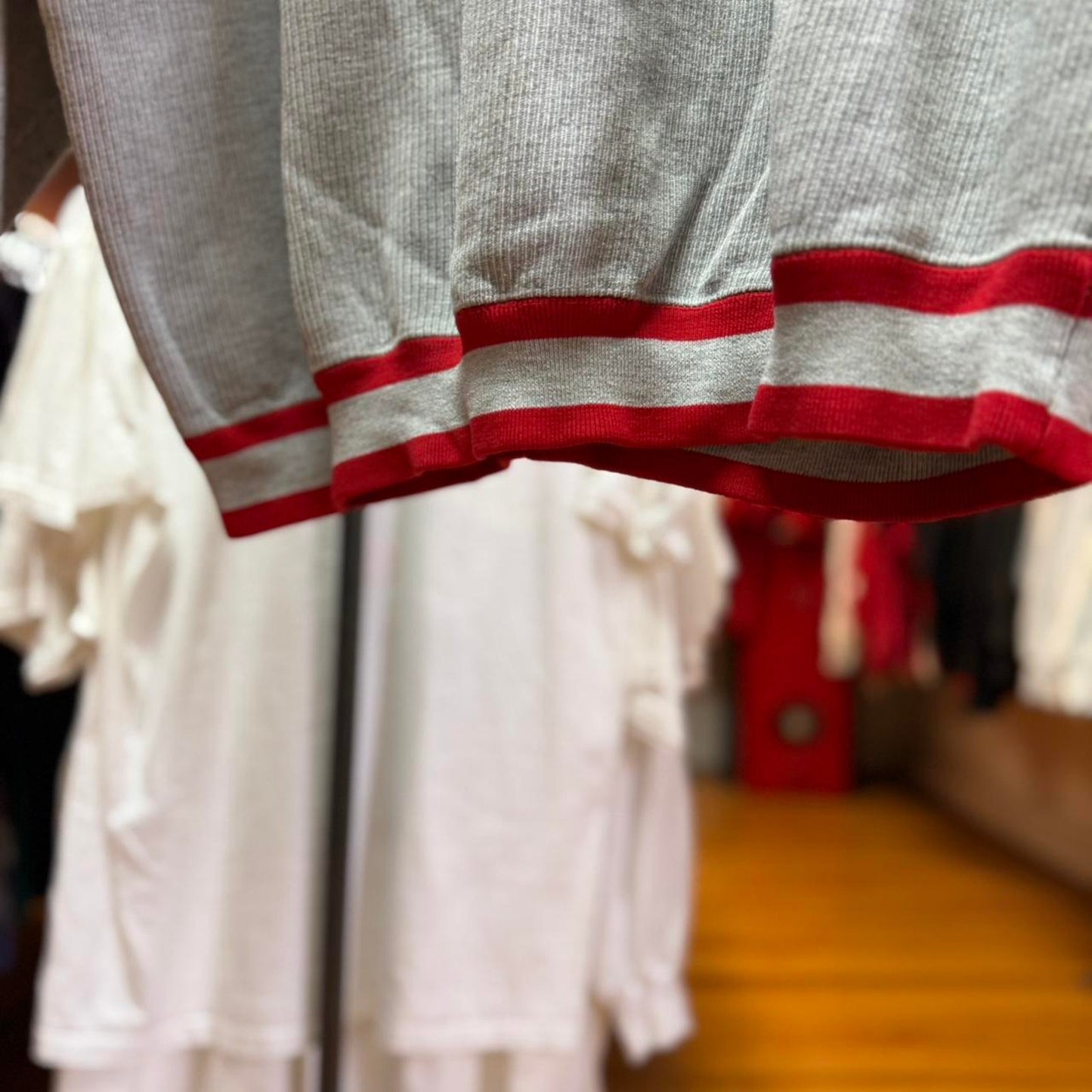 Vintage 90s Nebraska Huskers Ringed Sleeve Crewneck - Large