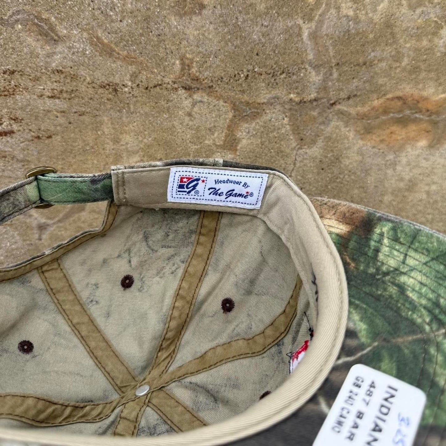 Vintage 90s Hoosiers Indiana University Sample Camo Hat