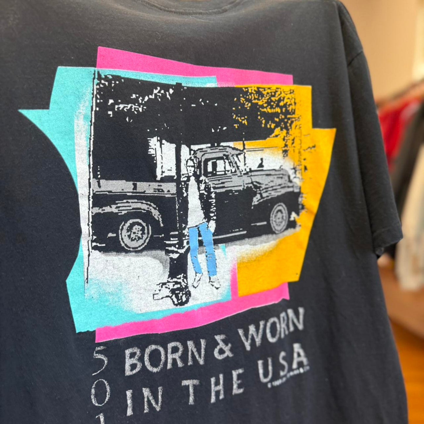 Vintage 90s Levi’s 501 Truck Denim Promo T-Shirt - Large