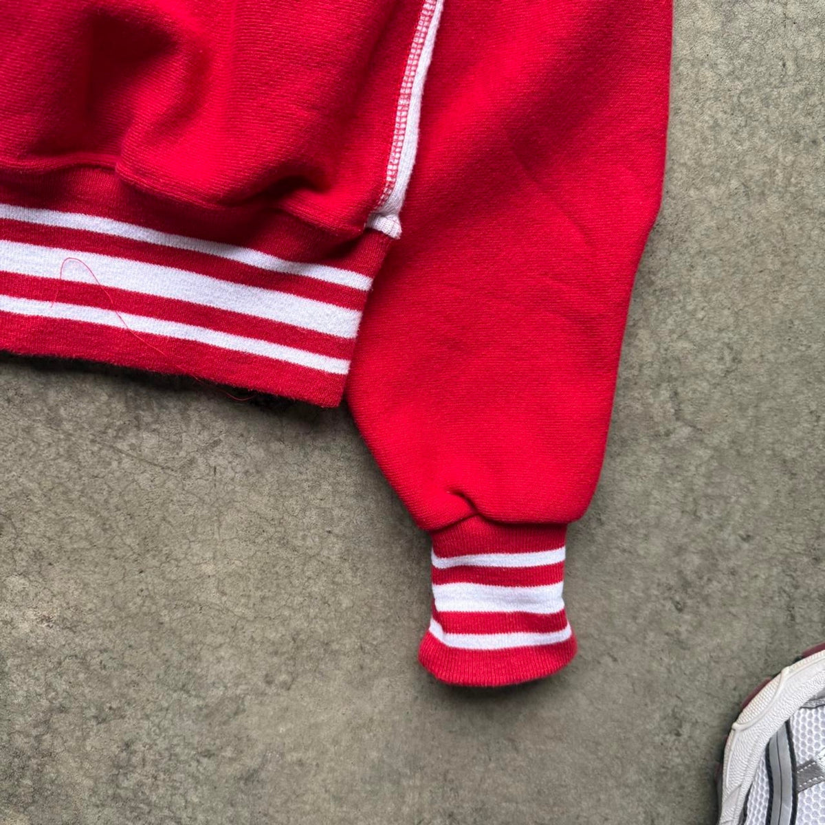 Vintage 90s Nebraska Huskers Striped Sleeve Crewneck - X-Large