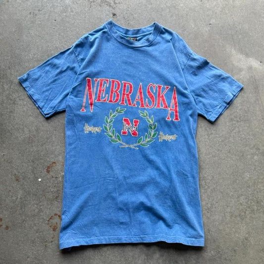 Vintage 90s Nebraska Huskers T-Shirt - Large