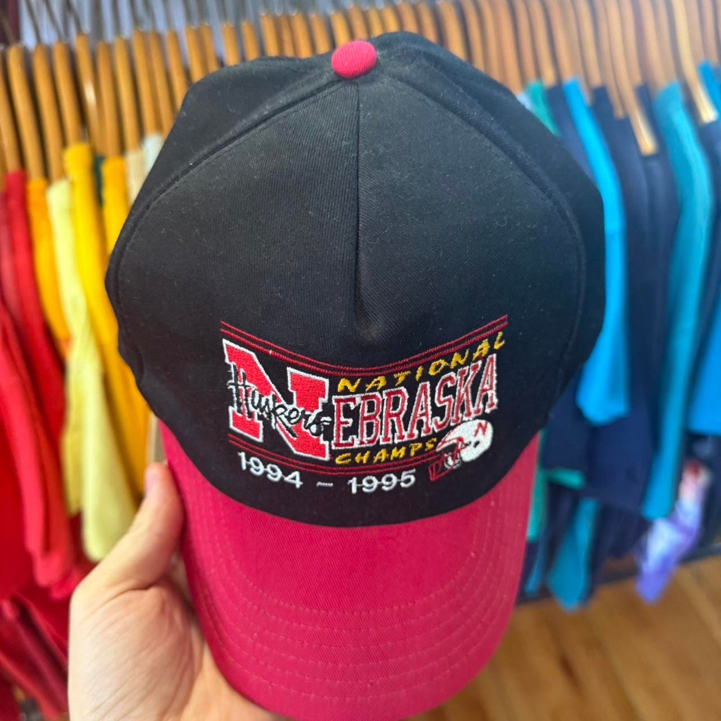 Vintage 90s Nebraska Huskers National Champions Snapback