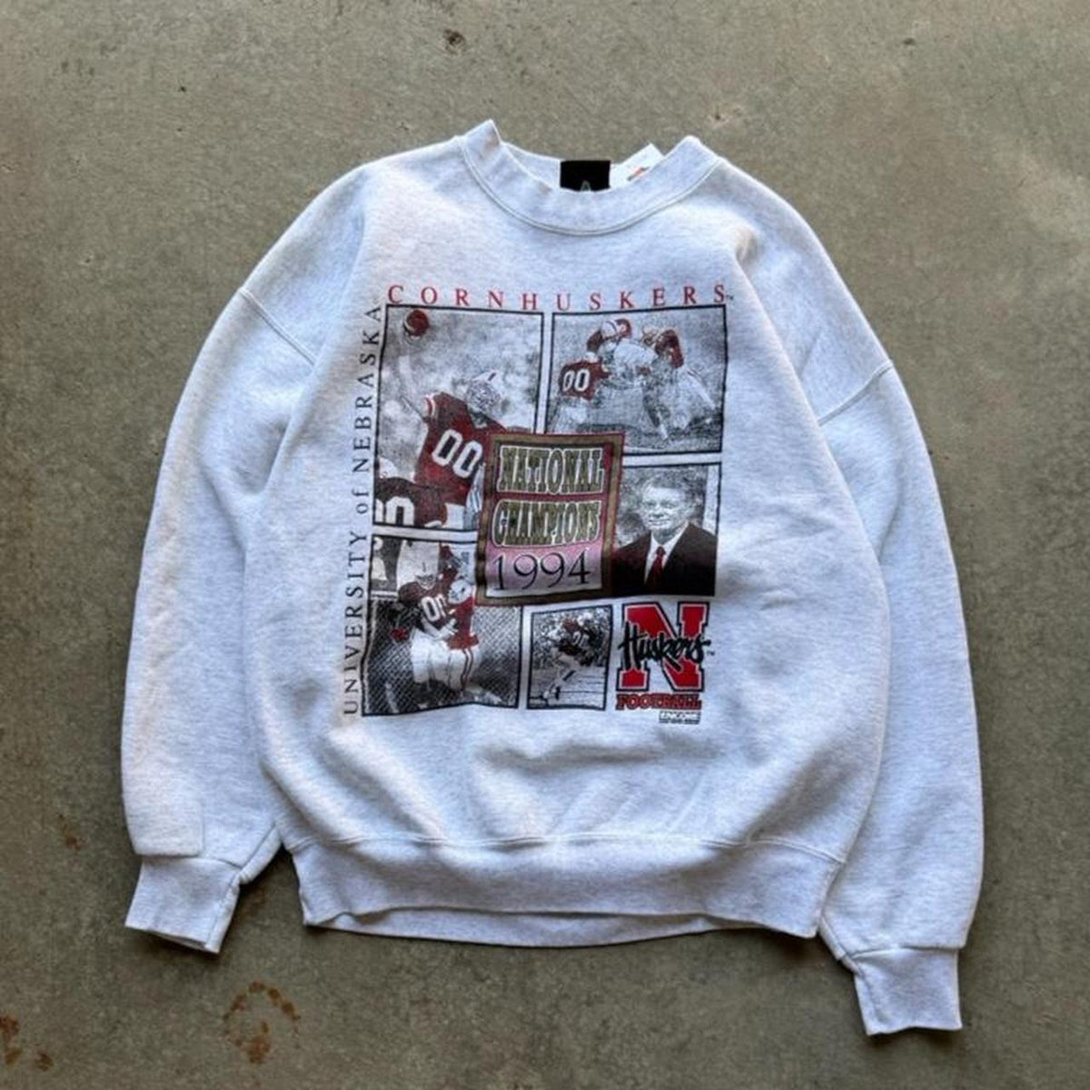 Vintage 1994 Nebraska Huskers National Champions Crewneck - Large